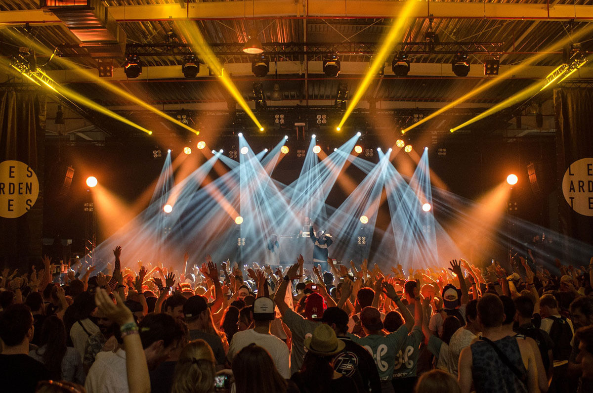 Festival Les Ardentes stockfoto klein
